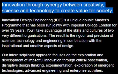  Innovative Design Engineering Course
