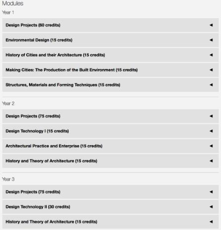UCL Bartlett Undergraduate Course UCL Bartlett Undergraduate Course