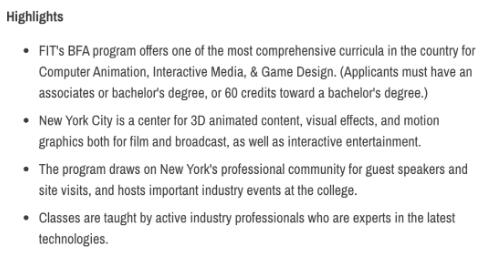 BFA Animation, Interactive Media and Game Design BFA Animation, Interactive Media and Game Design