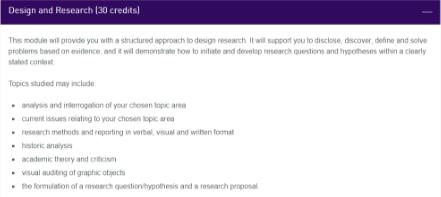 Graphic Design Course of Loughborough University Graphic Design Course of Loughborough University
