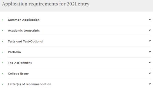 Material requirements for RISD application season Material requirements for RISD application season