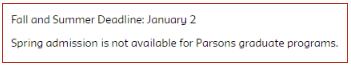 Parsons School of Design Psrsons Graduate Application Deadline Parsons School of Design Psrsons Graduate Application Deadline