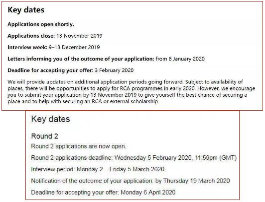 RCA19-20 Deadline RCA19-20 Deadline