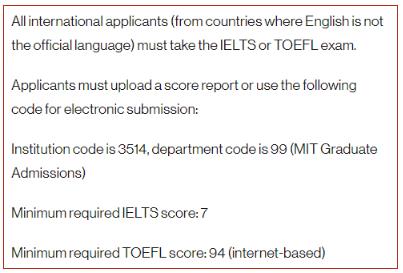 MIT Language Requirements MIT Language Requirements