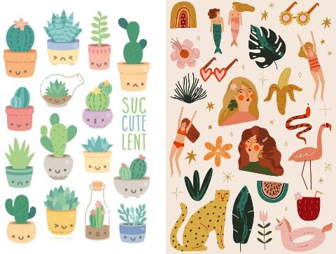 Observational painting creation Observational painting creation