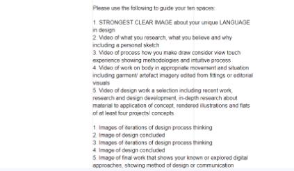 RCA Costume Design Portfolio Requirements RCA Costume Design Portfolio Requirements