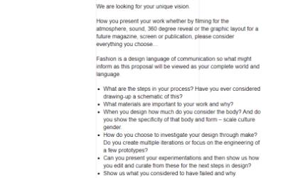 RCA Costume Design Portfolio Requirements RCA Costume Design Portfolio Requirements