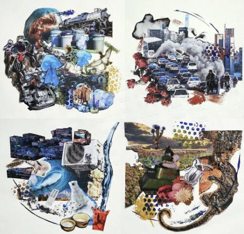 Photos of works of Parsons applied by overseas students of natural light art Photos of works of Parsons applied by overseas students of natural light art