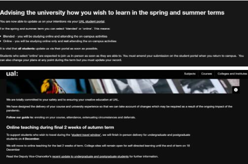 London University of the Arts revised teaching methods London University of the Arts revised teaching methods