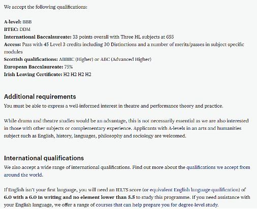 Ranking of foreign universities specializing in stage design Ranking of foreign universities specializing in stage design