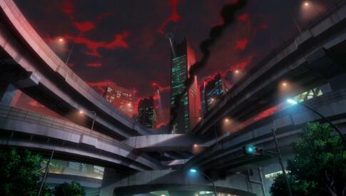 Cartoon building scene Cartoon building scene