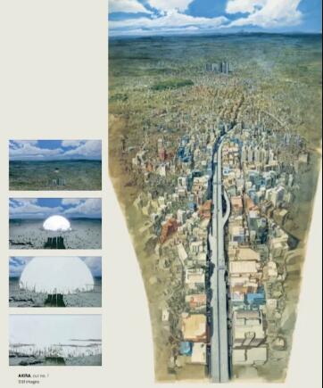 Hand painting of animation architecture pictures Hand painting of animation architecture pictures