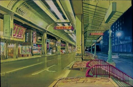 Scene pictures of Japanese animation buildings Scene pictures of Japanese animation buildings