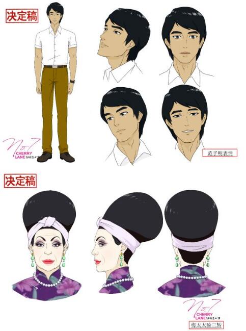 Finalization of Chinese animation character expression and image Finalization of Chinese animation character expression and image
