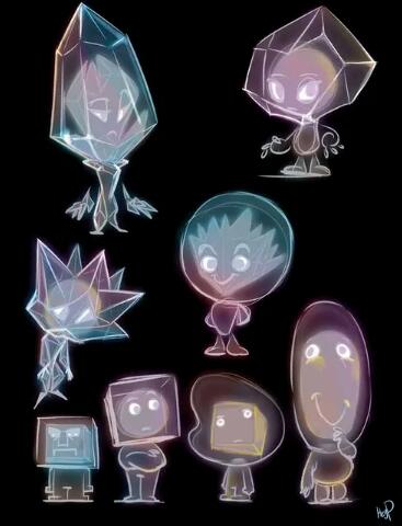 Manuscript of American animated characters Manuscript of American animated characters