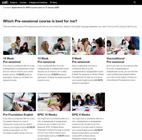 Language courses on the official UAL website Language courses on the official UAL website