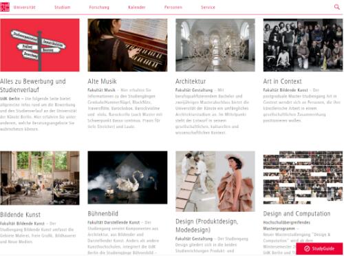 Screenshot of courses on the official website of UK Screenshot of courses on the official website of UK