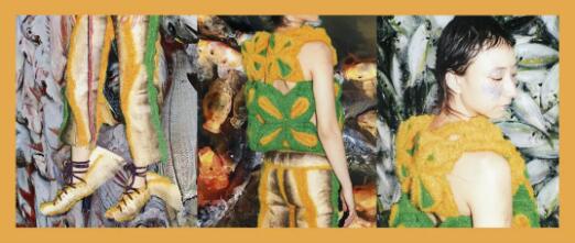 Foning Bao's fish skin fabric works Foning Bao's fish skin fabric works