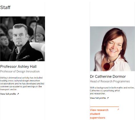 RCA Design doctoral supervisor RCA Design doctoral supervisor