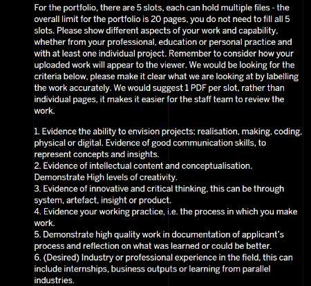 Some application requirements for graduate students majoring in architecture in RCA Some application requirements for graduate students majoring in architecture in RCA