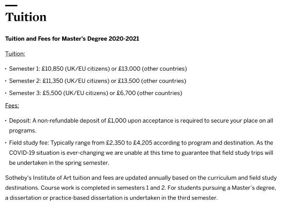 Professional tuition of Art business in Sotheby's Town Campus Professional tuition of Art business in Sotheby's Town Campus