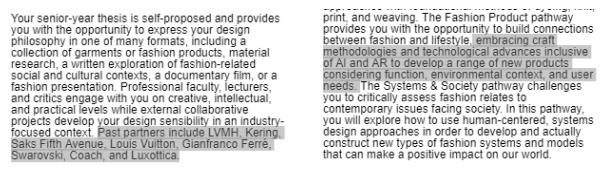 Parsons Fashion Design Parsons Fashion Design
