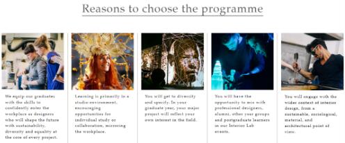 The interior design major of Edinburgh University is 4 years The interior design major of Edinburgh University is 4 years