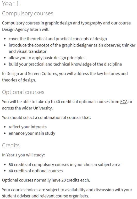 Graphic Design Course of Edinburgh University Graphic Design Course of Edinburgh University
