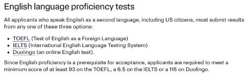 Language requirements for RISD illustration application Language requirements for RISD illustration application