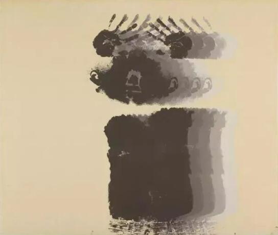 Artist David hammons paints with his own body Artist David hammons paints with his own body