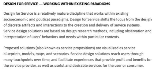 CMU's service design direction CMU's service design direction