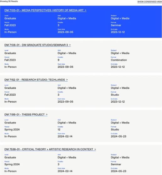 All courses of RISD DM Master All courses of RISD DM Master
