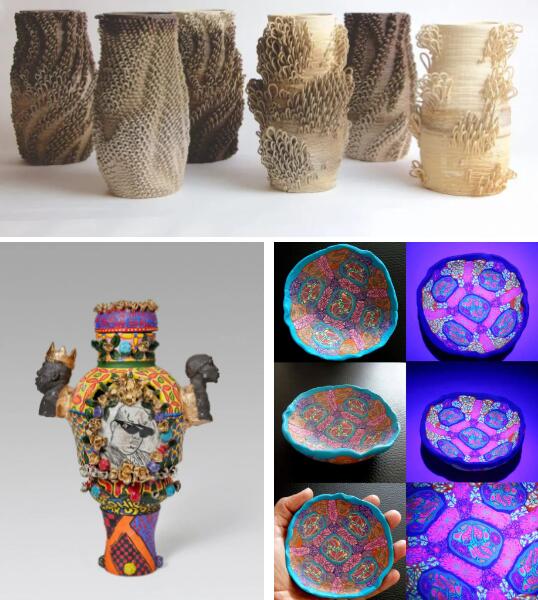 Ceramic works exhibited in Shodditch E1 6LA, London Ceramic works exhibited in Shodditch E1 6LA, London