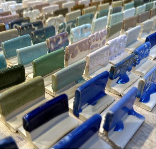 Colorful ceramic glaze color test piece Colorful ceramic glaze color test piece