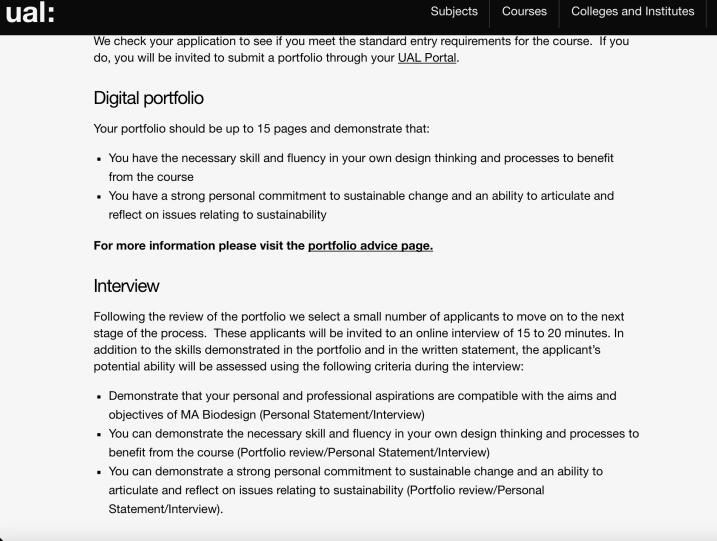 Central Saint Martin College of Biological Design Central Saint Martin College of Biological Design