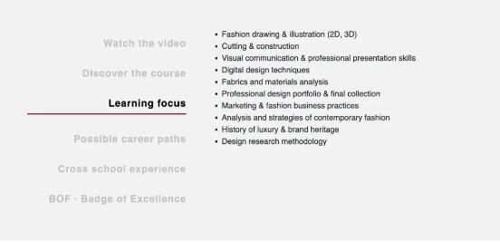 Marangoni College/Marangoni College Fashion Course Marangoni College/Marangoni College Fashion Course