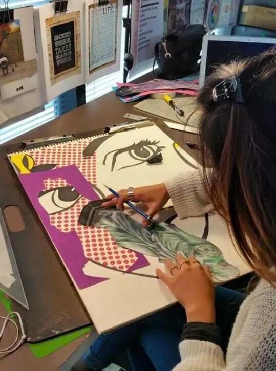 Observational painting creation Observational painting creation