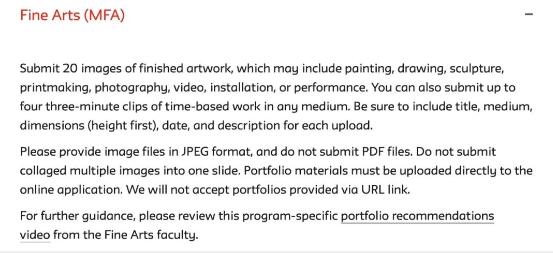 Parsons MFA Fine Arts Portfolio Requirements Parsons MFA Fine Arts Portfolio Requirements