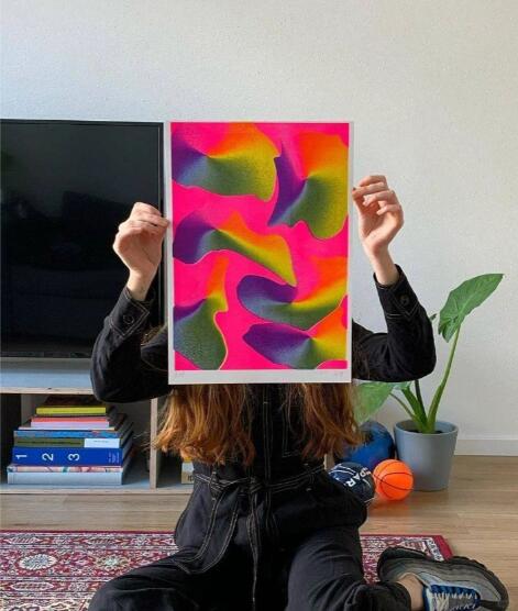 Tutorial of art overseas works collection: Riso printing x ripple effect! Tutorial of art overseas works collection: Riso printing x ripple effect!